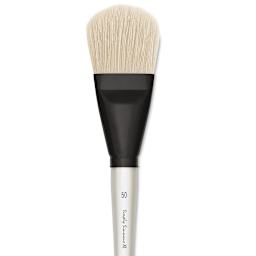 Simply Simmons XL Natural Bristle Brush - Filbert, Size 50 close up