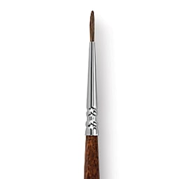 Escoda Versatil Brush - Pointed Round, Size 1, Long Handle close up