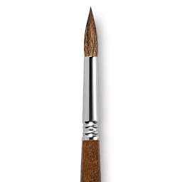 Escoda Versatil Brush - Pointed Round, Size 12, Long Handle close up