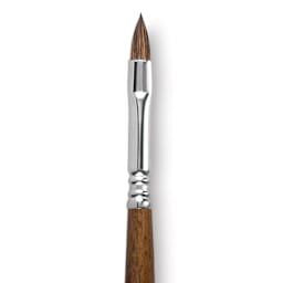 Escoda Versatil Brush - Filbert, Size 8, Long Handle close up