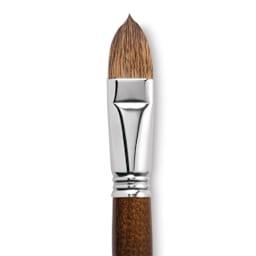 Escoda Versatil Brush - Filbert, Size 22, Long Handle close up