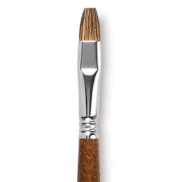 Escoda Versatil Brush - Brigth, Size 12, Long Handle close up