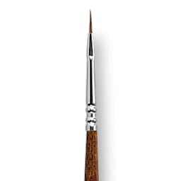 Escoda Versatil Brush - Flat, Size 0, Long Handle close up
