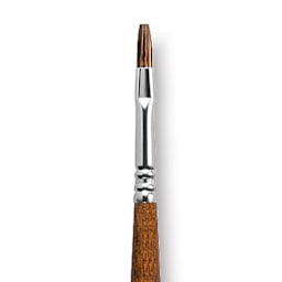 Escoda Versatil Brush - Flat, Size 4, Long Handle close up