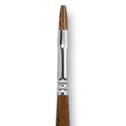 Escoda Versatil Brush - Flat, Size 6, Long Handle close up