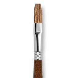 Escoda Versatil Brush - Flat, Size 14, Long Handle close up