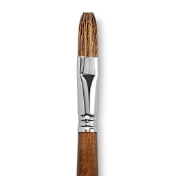 Escoda Versatil Brush - Flat, Size 16, Long Handle close up