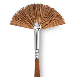Escoda Versatil Brush - Fan, Size 2, Long Handle close up