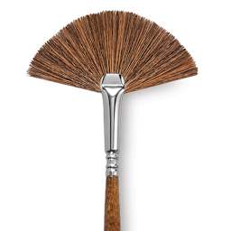 Escoda Versatil Brush - Fan, Size 4, Long Handle close up