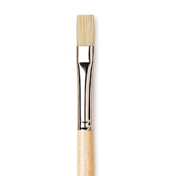 Da Vinci Chuneo Synthetic Hog Bristle Brush - Clsoeup of Size 6 Bright Brush