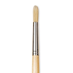 Da Vinci Chuneo Synthetic Hog Bristle Brush - Round, Size 10 (Close-up)