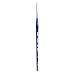 Silver Brush Bristlon Stiff White Synthetic Brush - Bright, Size 0, Short Handle