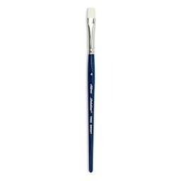 Silver Brush Bristlon Stiff White Synthetic Brush - Bright, Size 4, Short Handle