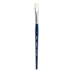 Silver Brush Bristlon Stiff White Synthetic Brush - Bright, Size 6, Short Handle