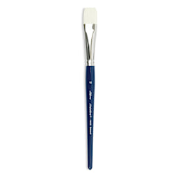Silver Brush Bristlon Stiff White Synthetic Brush - Bright, Size 10, Short Handle