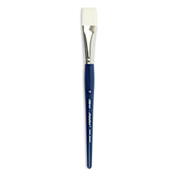Silver Brush Bristlon Stiff White Synthetic Brush - Bright, Size 12, Short Handle