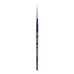 Silver Brush Bristlon Stiff White Synthetic Brush - Monogram Liner, Size 1, Short Handle