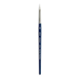 Silver Brush Bristlon Stiff White Synthetic Brush - Triangle, X-Small, Short Handle