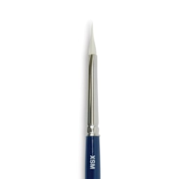 Silver Brush Bristlon Stiff White Synthetic Brush - Triangle, X-Small, Short Handle (close-up)
