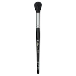 Silver Brush Black Goat Silver Mop Brush - Round, Size 12, Short Handle (full length)