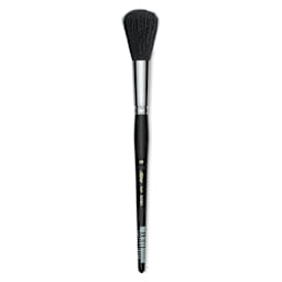Silver Brush Black Goat Silver Mop Brush - Round, Size 16, Short Handle (full length)