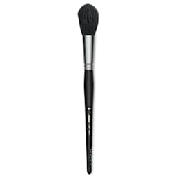 Silver Brush Black Goat Silver Mop Brush - Round, Size 20, Short Handle (full length)