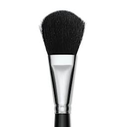 Silver Brush Black Goat Silver Mop Brush - Oval, Size 1", Short Handle (close-up)