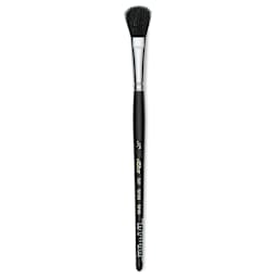 Silver Brush Black Goat Silver Mop Brush - Oval, Size 1/2", Short Handle (full length)