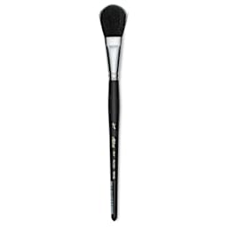 Silver Brush Black Goat Silver Mop Brush - Oval, Size 3/4", Short Handle (full length)