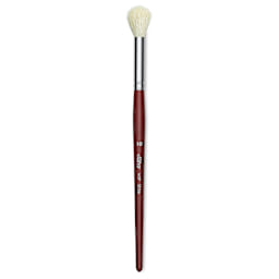 Silver Brush White Goat Silver Mop Brush - Round, Size 10, Short Handle (full length)