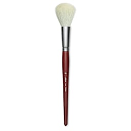 Silver Brush White Goat Silver Mop Brush - Round, Size 20, Short Handle (full length)