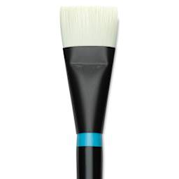 Princeton Series 6500 Aspen Synthetic Brush - Size 16, Short Bright, Long Handle, close-up