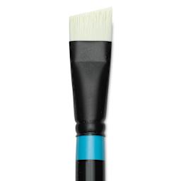 Princeton Series 6500 Aspen Synthetic Brush - Size 12, Short Angle Bright, Long Handle, close-up
