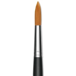 Utrecht Synthetic Sablette Round - Size 18, Short Handle, close-up