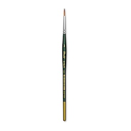 Utrecht Series 6150 Synthetic Golden Taklon Watercolor Brush - Round, Size 2, Short Handle