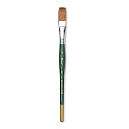 Utrecht Series 6150 Synthetic Golden Taklon Watercolor Brush - Flat, Size 1/2"