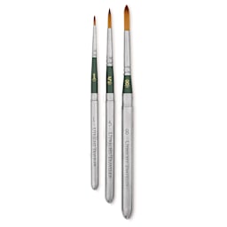 Utrecht Golden Taklon Traveler's Watercolor Brushes - Set of 3
