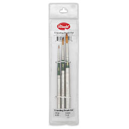 Utrecht Golden Taklon Traveler's Watercolor Brushes - Set of 3 (in package)