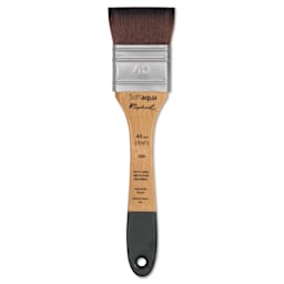 Raphaël Soft Aqua Brush - Short Handle, Large Flat, Size 40