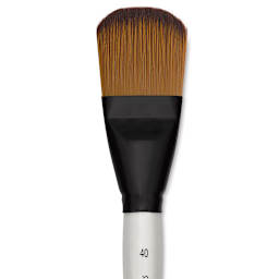 Simply Simmons XL Soft Synthetic Brush - Filbert, Size 40 close up