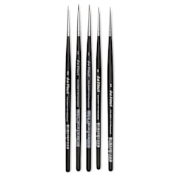 Da Vinci Ussuri Red Sable Watercolor Brushes - Round, Short Handle, Set of 5