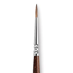Escoda Versatil Brush - Pointed Round, Size 1, Short Handle close up