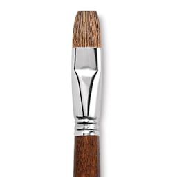 Escoda Versatil Brush - Bright, Size 18, Short Handle close up