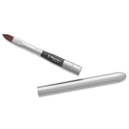 Escoda Versatil Travel Brush - Filbert, Short Handle, Size 10, handle and brush top