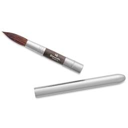 Escoda Versatil Travel Brush - Round, Short Handle, Size 16, brush top and handle