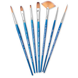 Winsor & Newton Cotman Watercolor Brush Set - Set E, Set of 7, Short Handle