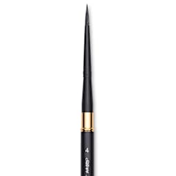 Silver Brush Black Velvet Voyage Brush - Travel Round, Size 4 (close-up)
