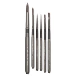 Richeson Grey Matters Pocket Brushes - Several brushes shown upright