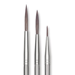 Royal & Langnickel Zen Synthetic Watercolor Brushes - Script Liner (close-up)