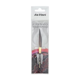 Da Vinci Casaneo Synthetic Squirrel Watercolor Brush - Sword Striper, Size 0, Short Handle, Synthetic in package